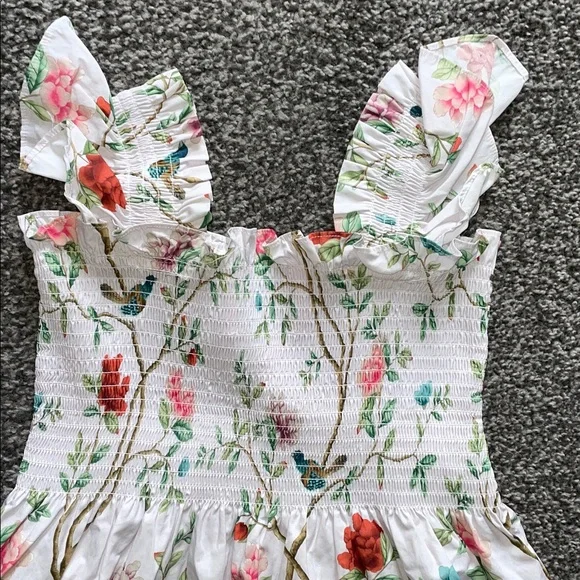 Hill House Home Ellie Nap Dress Diane Hill Pink Floral Midi 2022 Size Medium - Picture 9 of 11